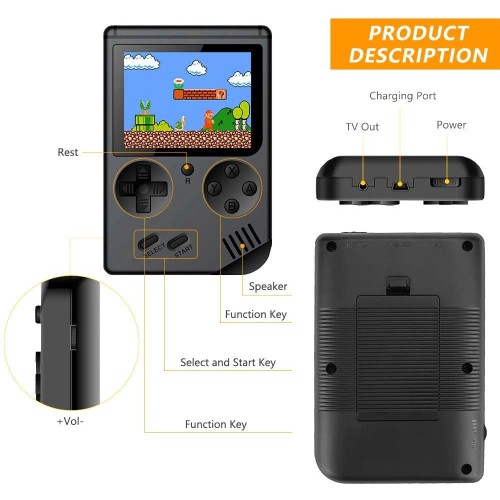 Retro FC 168 In 1 Video  Handheld Gaming Console With 3.0 Inch IPS Screen 